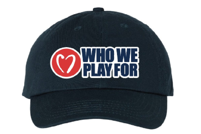 Hat: Who We Play For Baseball Style, Full Logo